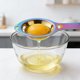 thumbnail image 4 of Separador de huevos de acero inoxidable, colador de yema y clara para repostería, cocina y recetas, 4 of 4