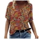 thumbnail image 2 of Puntoco Moda Mujer Verano Impreso Manga Corta Cuello Redondo Camiseta Casual Camisetas Puntoco Puntoco-1867, 2 of 3