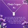 thumbnail image 2 of Anavia Forgiveness Gift for Girlfriend, Please Forgive Me Card Necklace, Apology Card, ask for forgiveness Necklace Jewelry Card Gift-[Silver Cube, Royal Purple Gift Card], 2 of 3