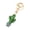Green, variant on Keychain Sparkling Rhinestones Inlaid Cactus Design Keychain Pendant Enamel Oil Drip Process Smooth Edges Spring Buckle Key Holder Backpacks Accessory