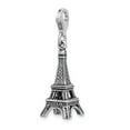 thumbnail image 4 of FB Jewels Sterling Silver 3-D Antiqued Effiel Tower w/Lobster Clasp Charm, 4 of 4