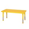 24" x 48" Resin Adjustable Activity Table, YE