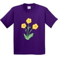thumbnail image 3 of Inktastic Yellow Buttercup Flowers Youth T-Shirt, 3 of 5