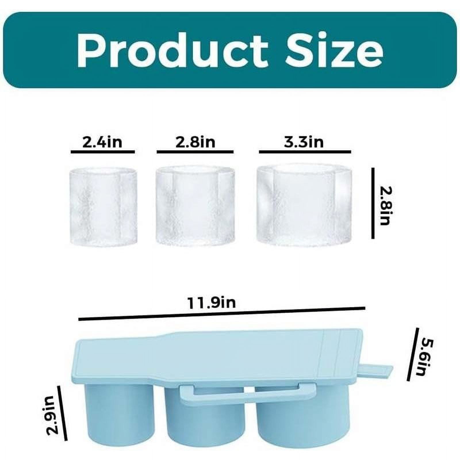 Tray For 40 Oz Tumbler Cup Silicone With Lid And For Drinks Coffee Easy Fill And Release Ice Maker, 2