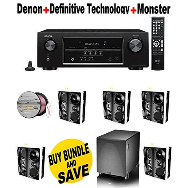 Denon AVRS510BT 5.2 Channel Full 4K Ultra HD A/V Receiver with