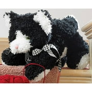 M C G Textiles Huggables Kitty Stuffed Toy Latch Hook Kit 12 inch Long 36112