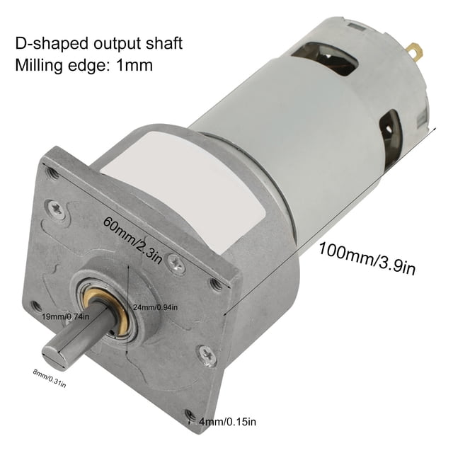 C CCWDC Motor, 35w Micro DC Moteur à Engrenages en Métal Fidèle à Sa Promesse