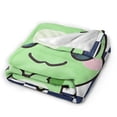 thumbnail image 4 of Kawaii Frog Throw Blanket for Couch 60x50, 4 of 6