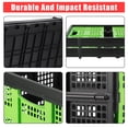 thumbnail image 3 of Caisse Pliable Robuste 55 L – Caisse à Lait Pliable avec Poignées Latérales et Conception Empilable, Contenant de Rangement Pliable pour Aliments, Boissons, Livres, Outils – Caisse en Plastique Gain de Place pour la Maison, le Garage, 3 of 8