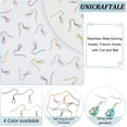 thumbnail image 5 of 1 box 80pcs 4 colors Stainless Steel Earring Hooks French Earring Hooks with Coil and Ball Golden Ear Wires Fish Hooks Earring Findings Earring Making Kit for DIY Jewelry Making, 5 of 6