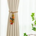 thumbnail image 4 of Pumpkin Curtain Tieback Fabric Window Holder Seasonal Decor - Ball Hook Storage Buckle for Sheer Drapes Home Accent​(Multicolor), 4 of 6