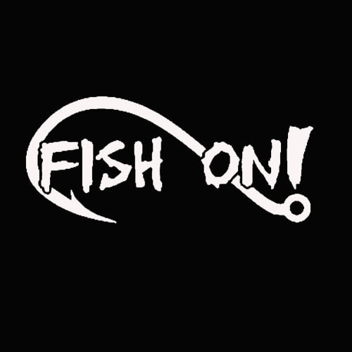 Opolski FISH ON Fishing Hook Car-Styling Vehicle Body Window Decals Sticker  Decoration 