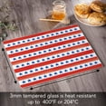 thumbnail image 4 of CounterArt Stars & Stripes 3mm Tempered Glass Cutting Board 12" x 15", 4 of 7