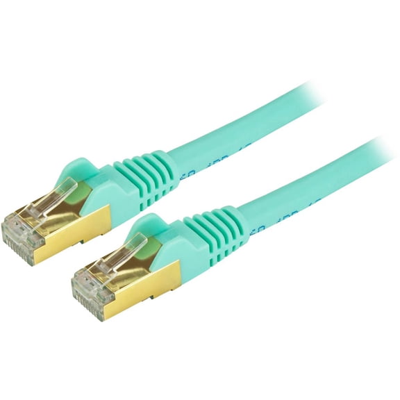 StarTech.com Patch Cable - RJ-45 - Male - RJ-45 - Male - Shielded Twisted Pair (STP) - 7 feet - Aqua