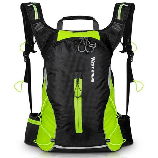Mochilas de viaje al aire libre Bolsa de deporte ligera a prueba de agua 16l en negro