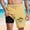 Style6-Yellow mens shorts, variant on Mceream Swimming Trunks for Men with Compression Liner 2 In 1 Beach Shorts Gradient Print Elastic Waist Shorts Quick Dry Hawaiian Board Shorts Bathing Suits Blue XXL