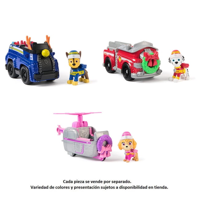 Vehículo Paw Patrol Temático Navidad Varios Modelos 1 Pieza