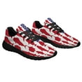 thumbnail image 6 of Fishing Fish July 4th Patriotic American flag Shoes Sneakers Black Size 3.5, 6 of 7
