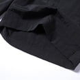 thumbnail image 7 of Hurxie Men's Casual 7 Inch Shorts Twill Drawstring Summer Beach Stretch Golf Shorts with Pockets Black,2XL, 7 of 7