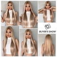 thumbnail image 6 of White Platinum Blonde Lace Front Synthetic Wigs Long Straight Lace Hair Wig for Black Women Cosplay Daily Heat Resistant Hair, 6 of 7
