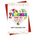 thumbnail image 1 of Tarjeta de San Valentín con sobre de agradecimiento para profesores de BIZIBAFF, 1 of 7