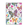 thumbnail image 1 of RYLABLUE Colorful Butterfly Throw Blanket Bed Sofa Blanket 58x80 inches, 1 of 3