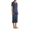 thumbnail image 5 of Secret Treasures Women's Plus Traditional Short Sleeve Notch Collar Pajamas Set, 5 of 5
