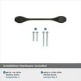 thumbnail image 6 of Amerock Ravino 3 inch Center-to-Center Matte Black Cabinet or Furniture Pull, 10 Pack, 6 of 6