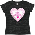 thumbnail image 3 of Inktastic Great Grandma Pink Valentine Hearts Women's T-Shirt, 3 of 5