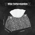 thumbnail image 6 of Goofa Similar To Leopard Print Pattern Triangle Square Tissue Box Cover, Modern PVC Leathe Facial Paper Holder,Decorative Holder/Organizer for Bathroom Vanity Countertop, 6 of 9
