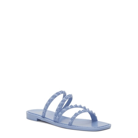 

Madden NYC Women s Studded Strappy Jelly Slide Sandals