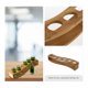 thumbnail image 3 of 1 Pc Safe And Natural Bamboo Liquor Glass Holder With 6 Holes for Storage (Beige), 3 of 4