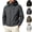 Dark Gray, variant on Mens Windbreaker Raincoat Hooded Shell Jacket Water Repellent Coat Warm Shield with Zip Pockets for Travel Work Outdoor Hiking Fall Winter, White, XL