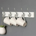thumbnail image 3 of 10 Pack Rustic Coat Hooks Wall Mounted Heavy Duty Double Hooks Retro s202412121009Silver, 3 of 4