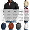 thumbnail image 3 of TOUMENY Men Zip Up Sweater High Neck Long Sleeve Solid Casual Comfy Slim Fit Pullover Fashion Knit Fall Winter Layer Tops Jacket Gray XL, 3 of 7