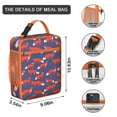 thumbnail image 3 of Foxy Insulated Lunch Bag Box Women Reusable Lunch Tote Bag Waterproof Lunch Box Containers Work Beach, 3 of 6