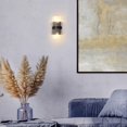 thumbnail image 2 of Aplique de Pared GLOBE Electric 65000050 de 2 Luces en Negro Mate, 2 of 9