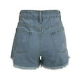 thumbnail image 4 of Jeans Shorts Jeans Summer Sexy Pants Fashtion Women Shorts Slim Hole Pants Plus Size Pants Plus Size Shorts Women Light Blue L, 4 of 5