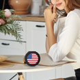 thumbnail image 7 of Yiaed America Flags3 Print Travel Jewelry Case Bridesmaid Gift Boxes Jewelry Travel Organizer Small Round Jewelry Box Mini Storage-Black, 7 of 7