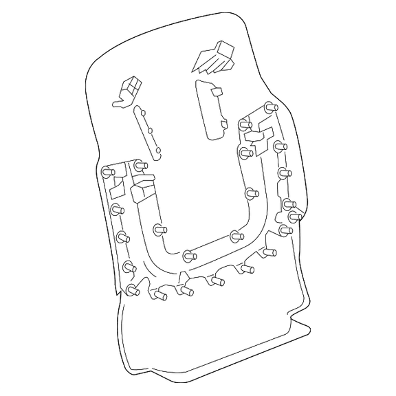 Genuine OE GM Seat Back Panel 23365182