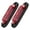 2 reds, variant on ABS Truck Trailer Side Marker Lamp 2LED Strips Lens Design 12 24V Wide Voltages Easy Mounting