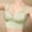 Green, variant on Women's Seamless Lace Trim Bra Built in Padded Wide Shoulder Straps Side Support Wireless Bralette Breathable Smoothing Back for Casual Black 3XL