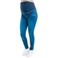 thumbnail image 3 of PANTALON DE MEZCLILLA MATERNIDAD ALMACENES MARIO 3001 AZUL C/PARCHE ALTO, 3 of 3