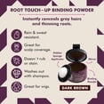 thumbnail image 2 of Root Touch Up Powder Style Edit para cabello castaño oscuro, bote de 3,7 ml, 2 of 4