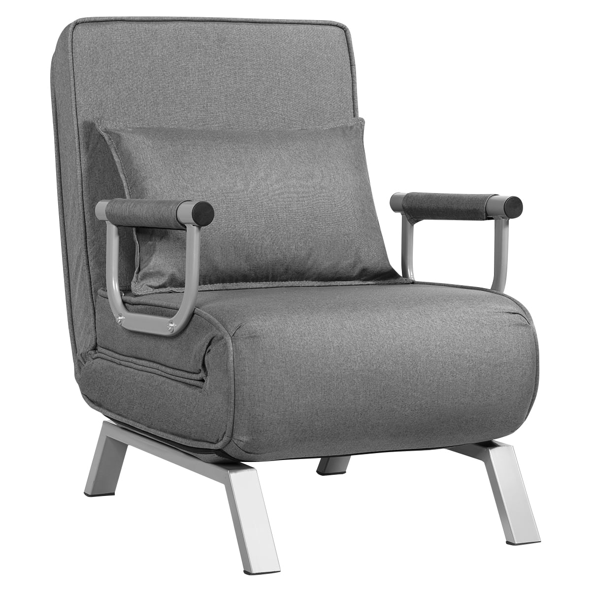 Gymax 5 Position Convertible Sofa Chair, Convertible Sofa Chair Bed Sleeper