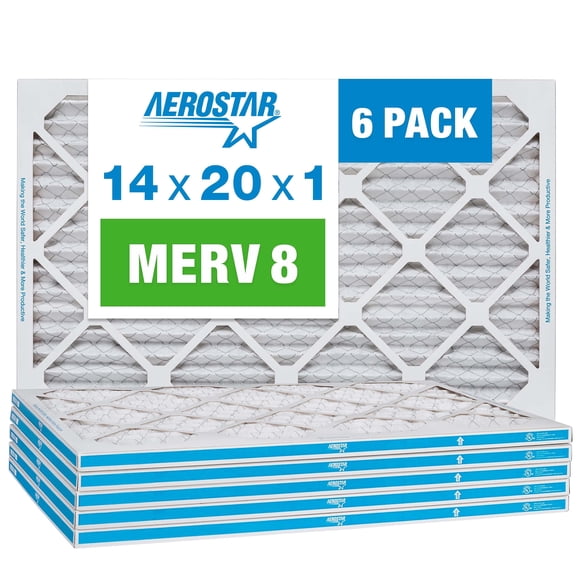 Filtro de aire Aerostar MERV 8 14x20x1 - 6 unidades