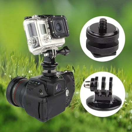 Image of 1/4 Hot Shoe Adapter Mount Screw with Double Layer to Flash Hotshoe Adapter Holder Mount Photo Studio Accessories