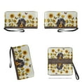 thumbnail image 4 of ZUXONGSY Sunflower Butterfly Dachshund Print 2 PCS Purse and Wallet Set Top Handles Work Bag Shoulder Bag Satchel Handbags with PU Card Holder Top Handle Bag for Business Vacation, 4 of 5