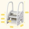 thumbnail image 2 of Maritcute Toddler Step Stool for Bathroom and Kitchen, 3-Step, Lightweight, Non-Slip, 2 of 9