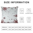 thumbnail image 5 of SHANXI Red White flakes Christmas Pillow Covers Decoration Print Decorative Pillows Decor for Sofa 18x18in, 5 of 5